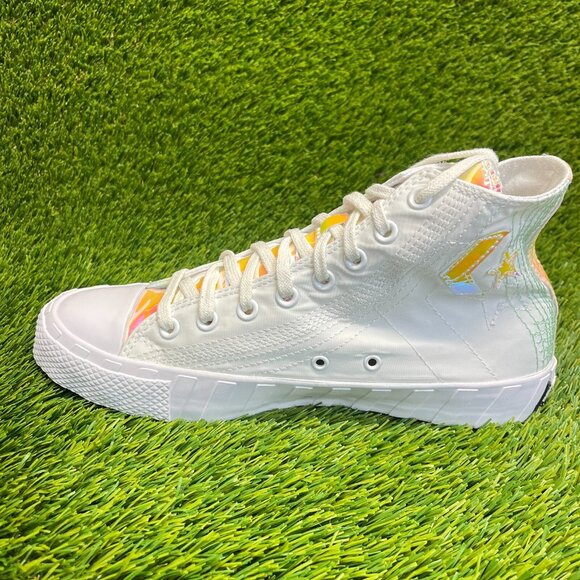 Converse UNT1TL3D High Hi-Vis Mens Size 8 White Orange Athletic Shoes Sneakers - Picture 2 of 10